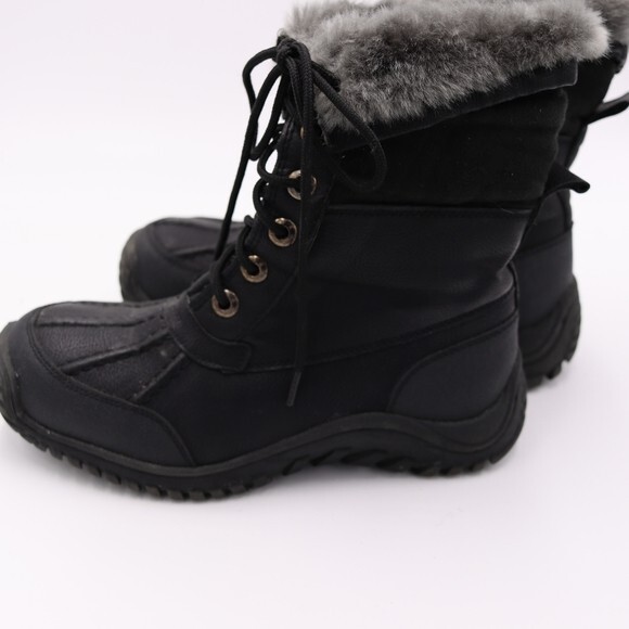 Apres by Lamo Vanessa Black Winter Boots Faux Fur Leather & Man-Made Size 7 - Picture 8 of 16